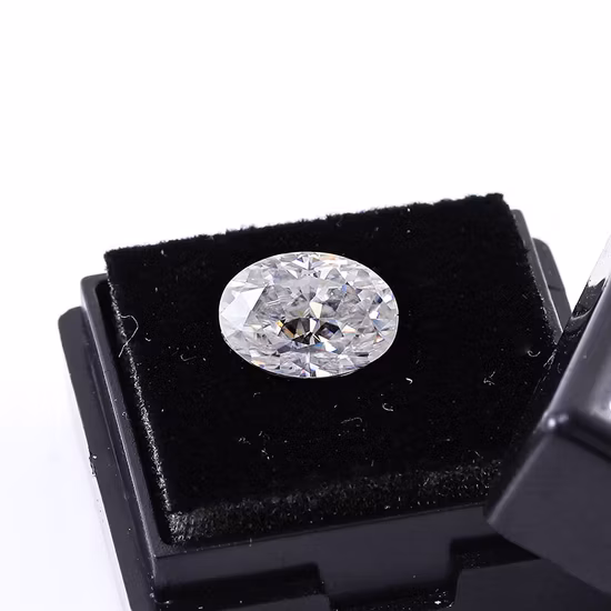 Venta caliente 1-8 quilates Moissanite Piedras sueltas Def Forma ovalada Híbrido Corte de hielo Vvs Clarity Moissanite Piedra suelta