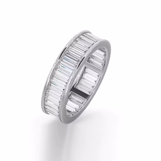 Joyería de moda de oro blanco de 18 quilates moissanite anillo de diamante corte brillante redondo al por mayor joyas de hip hop anillos para hombres