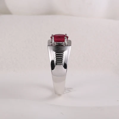 Venta al por mayor de fábrica de plata 925 Diseño de moda Trendy 2023 Joyería para hombres Joyería fina CZ Moissanite Anillo de hip hop chapado en rodio