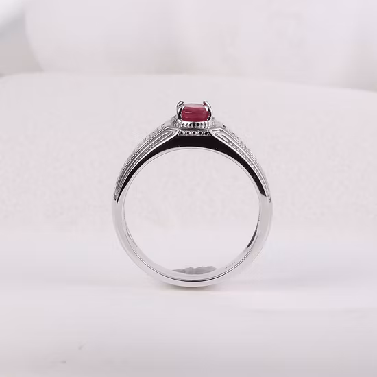 Trendy 2023 Men's Jewellery Factory Wholesale Hip Hop Moissanite CZ Diamond Anillo de moda de joyería fina chapado en rodio