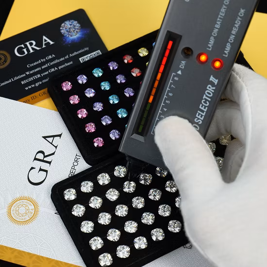 Precio barato, diamante cultivado en laboratorio, tamaño pequeño, 1,0mm, 1,2mm, 1,5mm, 1,7mm, 1,9mm, 2,2mm, 2,5mm, 2,9mm, precio de piedra moissanita